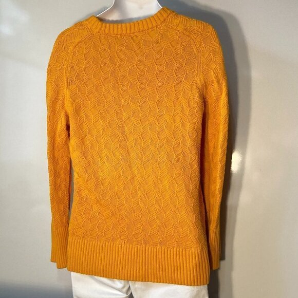 Free Assembly SZ L Bright Golden Orange Sweater Modern Capsule Wardrobe Y2K - Picture 4 of 9